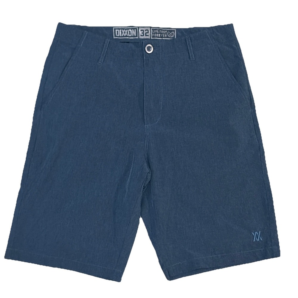 Dixxon Shorts Men 32x10 Blue Stretch Chino Lightweight Performance Outdoor